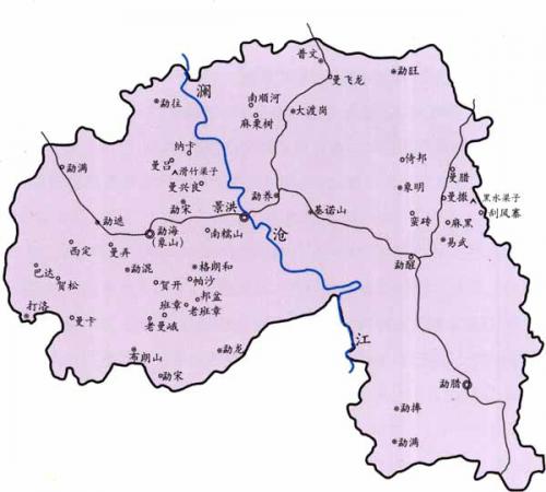 云南西双版纳地区茶产区